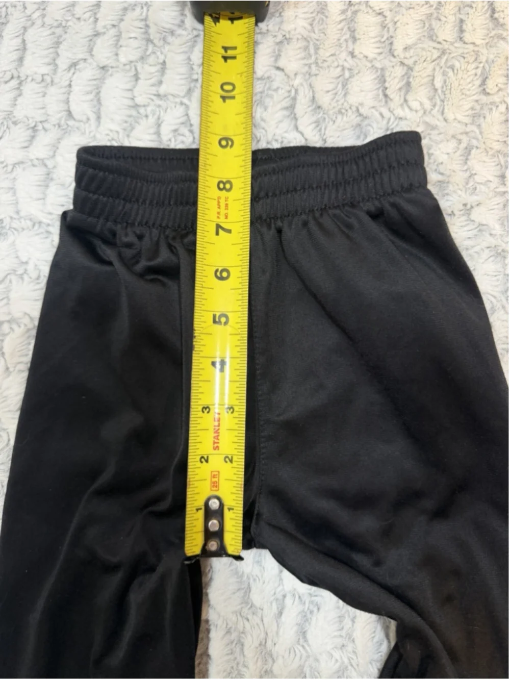 Nike Boys Black Jogger Pants 24M Elastic Waist Pull-On Jersey Polyester
